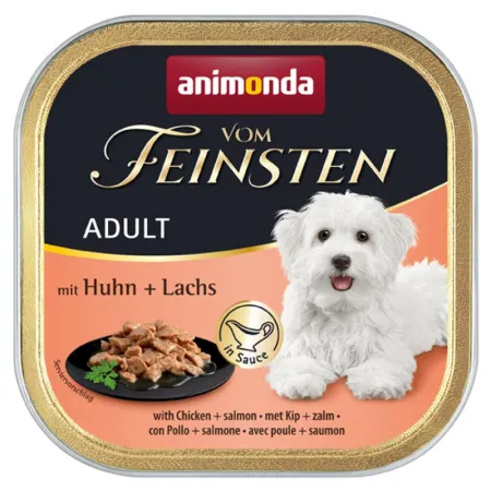 ANIMONDA Vom Feinsten Dog kurczak łosoś w sosie 150G
